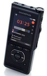 Olympus DS-2 digitales Stereo-Diktiergerät silber 